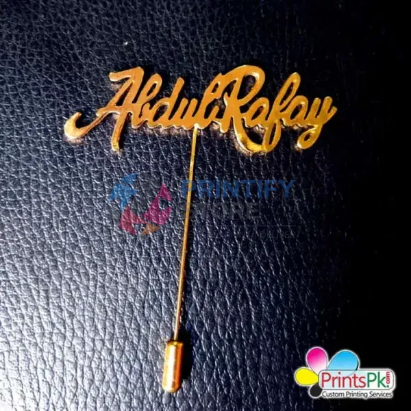Name Lapel Pin Customized Name Coat Pins for Men