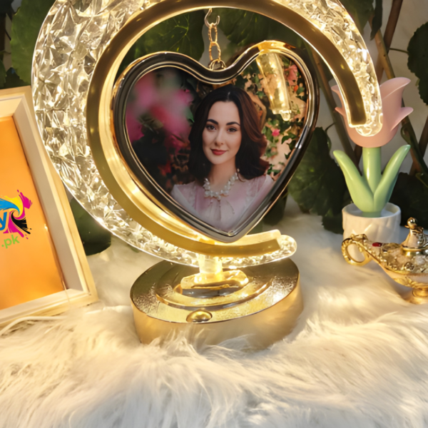 Crystal Moon Lamp ( Double Side Picture)