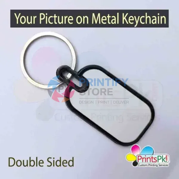 Photo Keychain Your Picture on Metal Keyring Double Side Printe