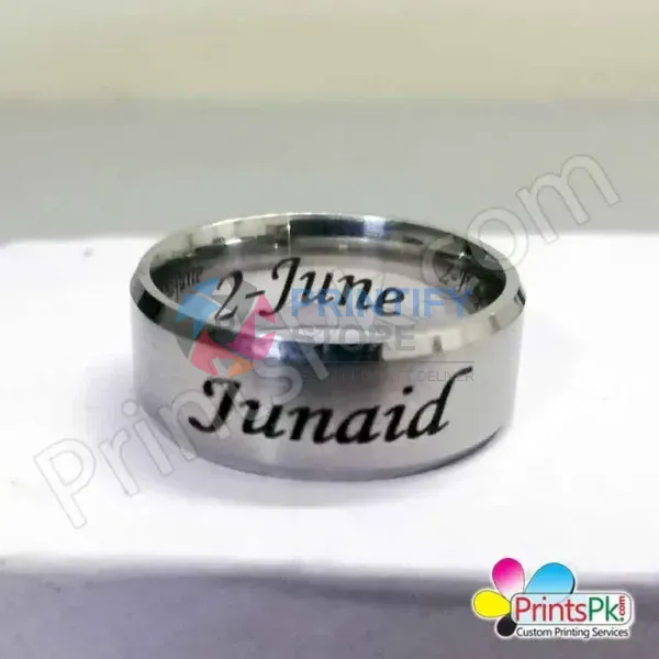 Customized Name Engraved Ring 990