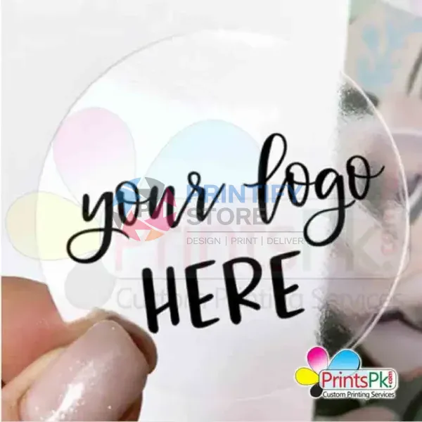 Transparent Round Stickers & labels Printing 24 Stickers