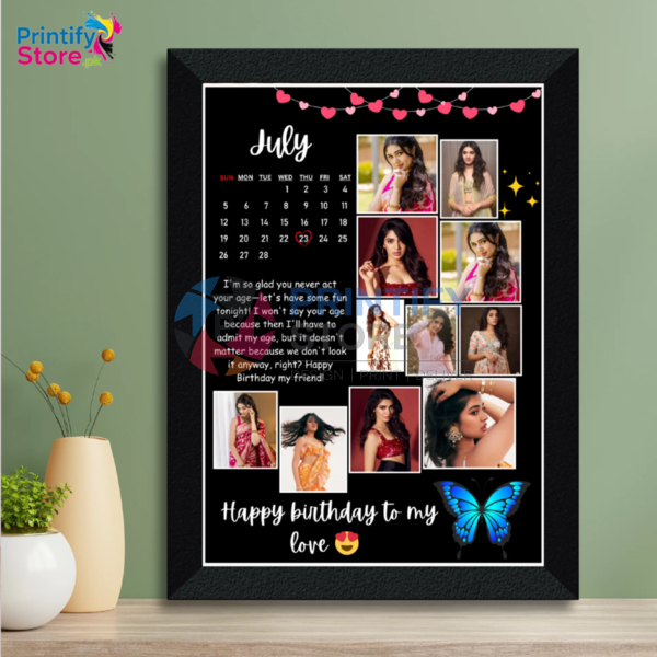 Customized Led Magic Mirror Frame for BirthDay – Birthday Gift –PrintifyStore.Pk