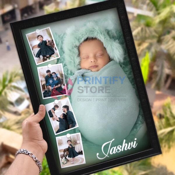 Newborn Baby Photo Frame with Family Memories
