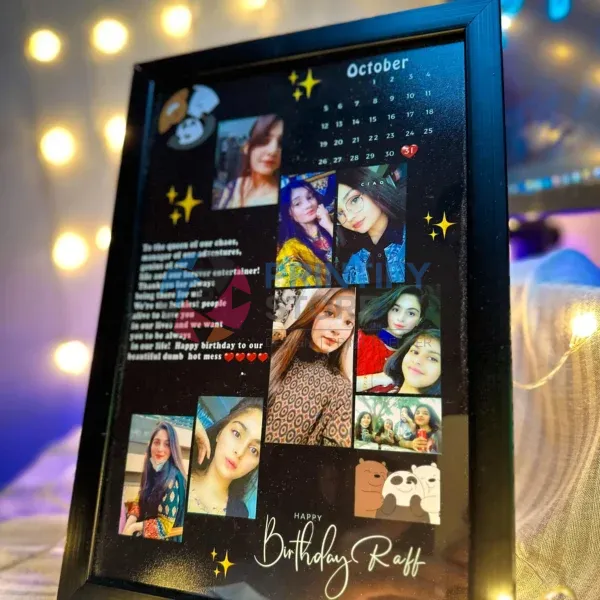 Customized Picture Photo Frame, Customized Frame with Calendar