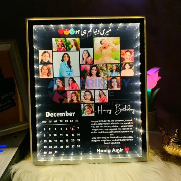 Customizable 2 in 1 3D Magic Mirror Frame